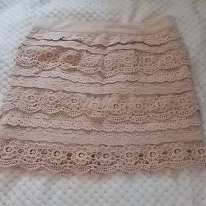 Francesca's Collections lace skirt.